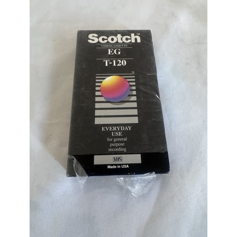 Scotch EG  T-120 VHS Tape SEALED NEW
